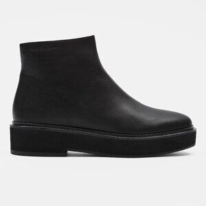 Eileen Fisher Nann Wedge Bootie in Leather